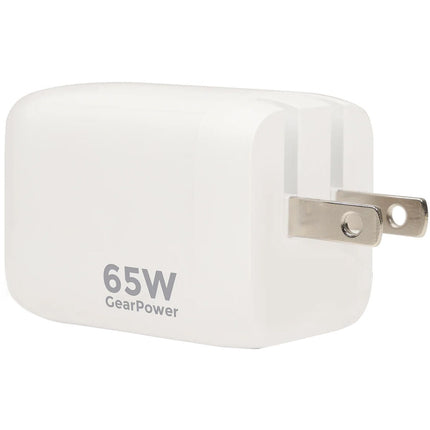 IOGEAR GearPower Cargador USB-C Dual 65W Compacto con 2 Puertos