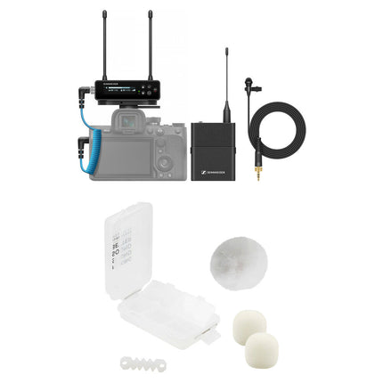 Sennheiser EW-DP ME 2 SET Micrófono Lavalier Inalámbrico Omni Blanco Kit Outdoor