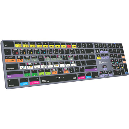 Logickeyboard TITAN Ableton Live Teclado inalámbrico para Mac Bluetooth USB-C Retroiluminado