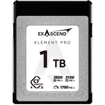 Exascend 1TB Element Pro Tarjeta de Memoria CFexpress 4.0 Tipo B 3500 MB/s lectura 3100 MB/s escritura