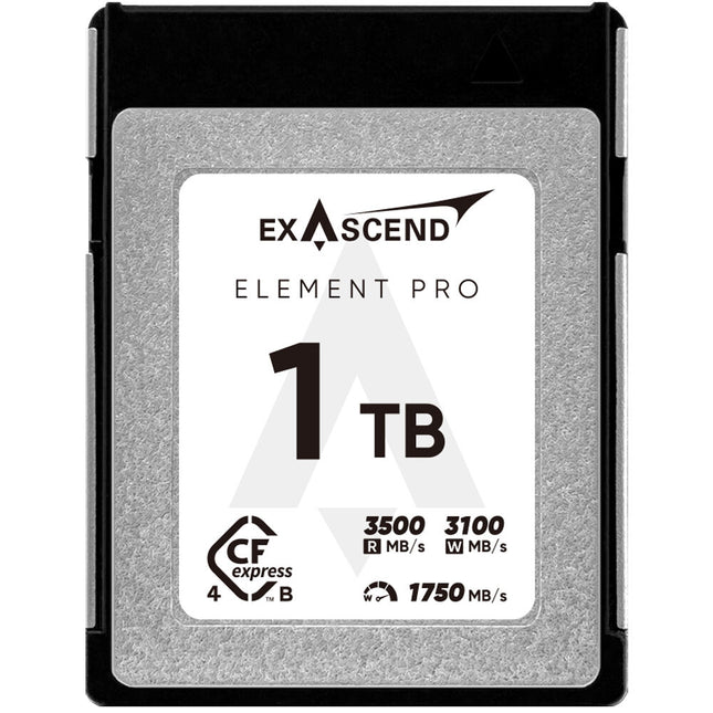 Exascend 1TB Element Pro Tarjeta de Memoria CFexpress 4.0 Tipo B 3500 MB/s lectura 3100 MB/s escritura