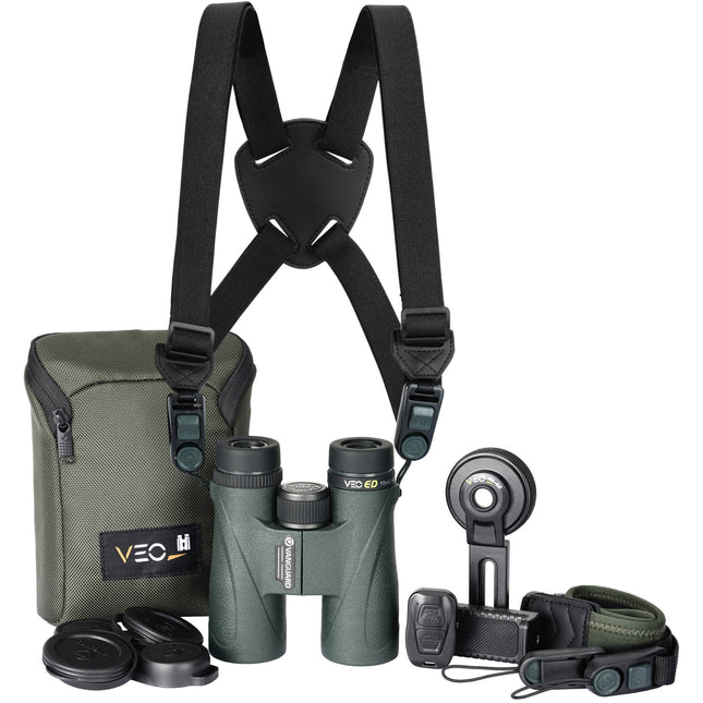 Vanguard 10x42 VEO ED Prismáticos con Enfoque Cercano 9.2 y Correa Rápida
