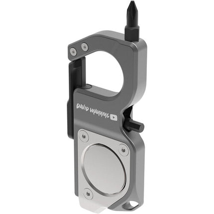 Kondor Blue David Manning Multi-Herramienta EDC Clip con Soporte para AirTag y Abrebotellas
