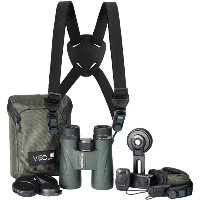 Vanguard 8x42 VEO ED Prismáticos con BAK4 y Estrap Quick-Detach