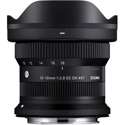 Sigma 10-18mm f2.8 DC DN Objetivo Gran Angular APS-C resistente al polvo