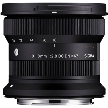 Sigma 10-18mm f2.8 DC DN Objetivo Gran Angular APS-C resistente al polvo
