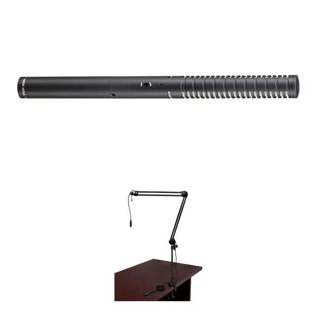RODE NTG2 Kit de Vlogger con Micrófono Shotgun Brazo Broadcast XLR