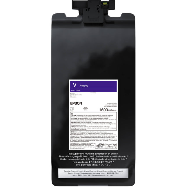 Tinta Epson T56ED20 UltraChrome PRO12 Violeta para impresora SureColor P20570 64" profesional