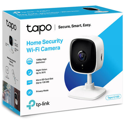TP-Link Tapo C100 Cámara de Seguridad Wi-Fi Interior 1080p Visión Nocturna 4 Pack