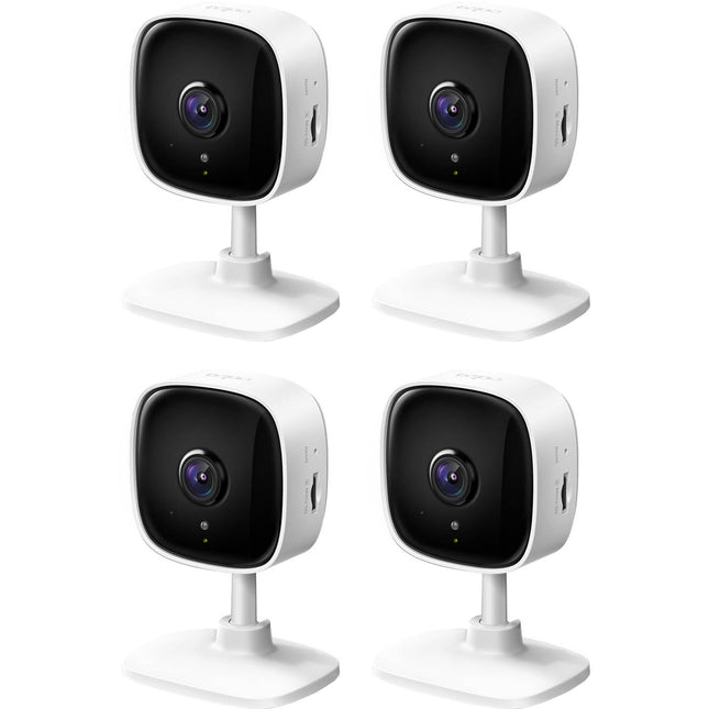 TP-Link Tapo C100 Cámara de Seguridad Wi-Fi Interior 1080p Visión Nocturna 4 Pack