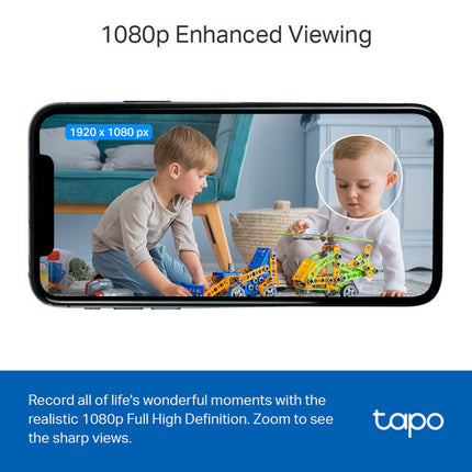 TP-Link Tapo C101 Cámara de Seguridad Interior 1080p Visión Nocturna 40' Wi-Fi