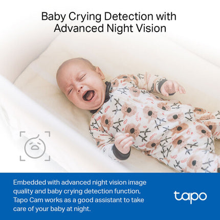 TP-Link Tapo C101 Cámara de Seguridad Interior 1080p Visión Nocturna 40' Wi-Fi