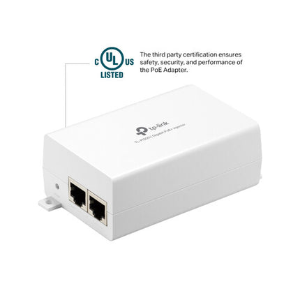 TP-Link TL-PI30G Inyector PoE+ 30W 2 Puertos Gigabit 1000 Mb/s