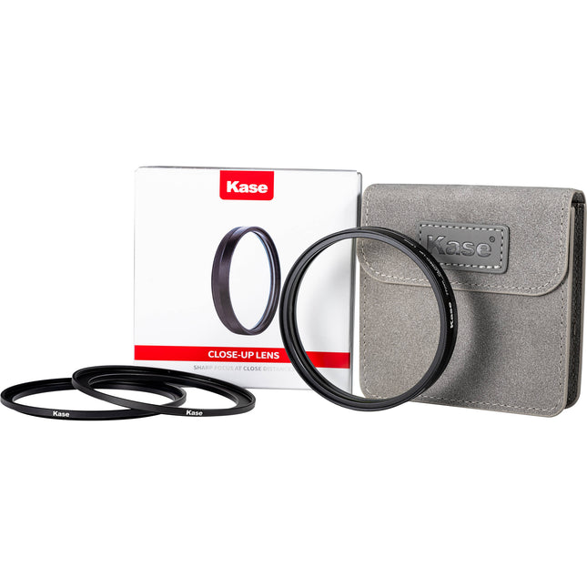 Kase +2 Lente de Acercamiento con anillos Step Up 67-77mm 72-77mm y estuche