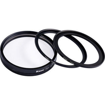 Kase +2 Lente de Acercamiento con anillos Step Up 67-77mm 72-77mm y estuche