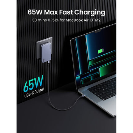UGREEN Nexode Pro Cargador USB 65W 3 Puertos Ultra Delgado