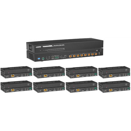 KanexPro 1x8 Kit Divisor Extensor HDMI 4K60 UHD 120 m con IR y RS-232