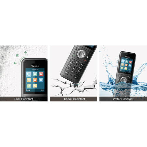 Teléfono DECT Resistente Yealink W59R con Clip IP67 28 Horas de Uso