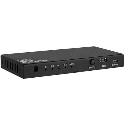 KanexPro 2x1 HDMI Switcher con De-Embedding de Audio 8K60 UHD 40 Gb/s