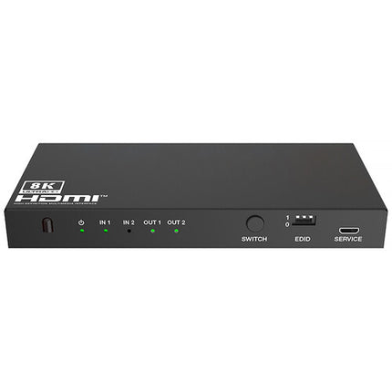 KanexPro 2x2 8K HDMI Switch divisor 2 entradas 2 salidas UHD 60Hz HDR