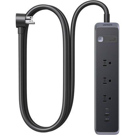 UGREEN Protector de Sobretensión 3 Enchufes 1600 Julios 30W USB PD