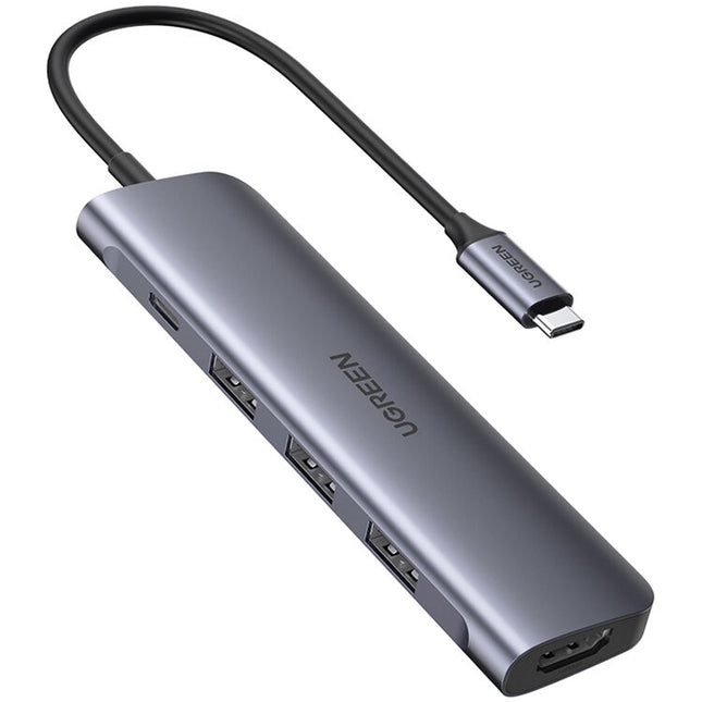 UGREEN USB-C a HDMI Hub con 1 HDMI 3 USB-A y carga USB-C 100W