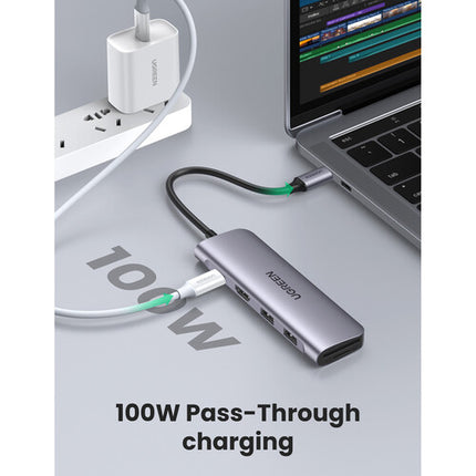 UGREEN USB-C Adaptador Multifuncional 6 en 1 HDMI USB 3.1 Gen 1 100W