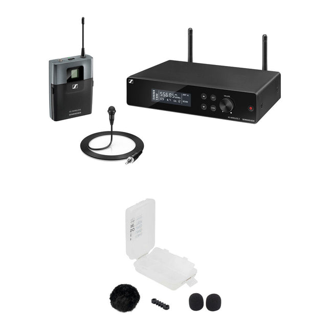 Sennheiser SW2-ME2 Micrófono Lavalier Inalámbrico Kit con Protección Viento 548-572 MHz
