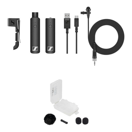 Sennheiser XSW-D Lavalier Sistema Microfono Inalambrico Digital 5 Horas Autonomia Kit Exterior Negro