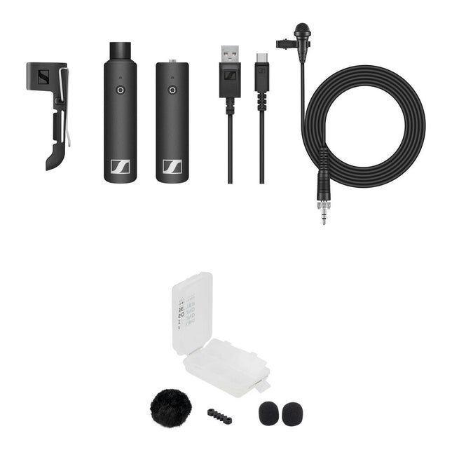 Sennheiser XSW-D Lavalier Sistema Microfono Inalambrico Digital 5 Horas Autonomia Kit Exterior Negro