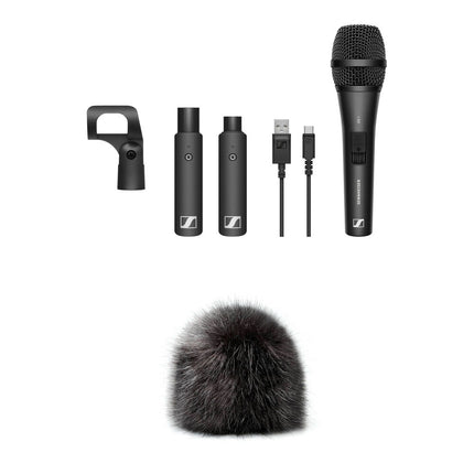 Sennheiser XSW-D VOCAL SET Sistema de Micrófono Inalámbrico Plug-On con Micrófono de Mano y Paraviento Largo 2.4 GHz batería USB 5 horas rango 75 m