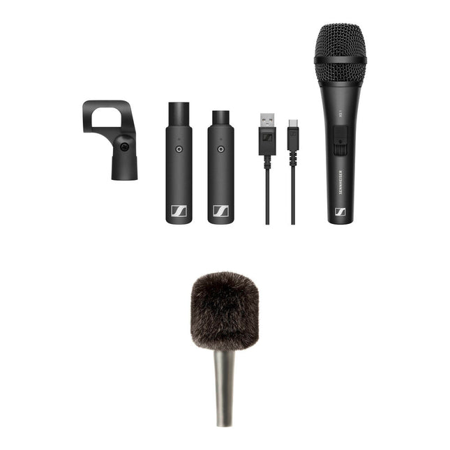 Sennheiser XSW-D VOCAL SET Sistema de Micrófono Inalámbrico 2.4 GHz Alcance 250 ft Batería Recargable USB