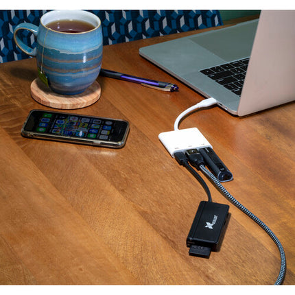 Xcellon Adaptador Multipuerto USB-C 3 en 1 HDMI 4K 60Hz HDR