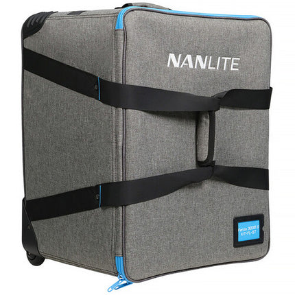 Nanlite Forza 300B II Luz LED Bi-Color Monolight 2700-6500K 68060 Lux Fresnel y Estuche Rodante