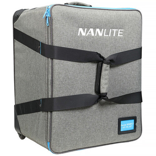 Nanlite Forza 500B II Monolight LED Bi-Color 2700-6500K Fresnel Kit con Maletín Rodante