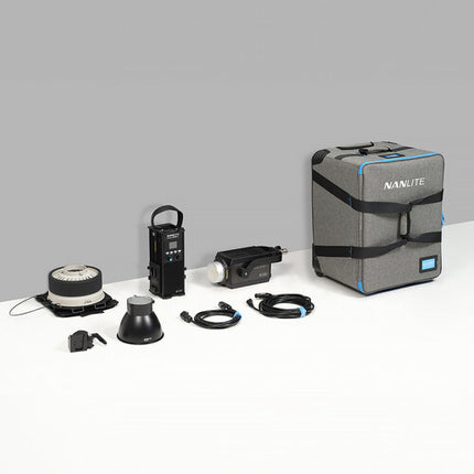 Nanlite Forza 500B II Monolight LED Bi-Color 2700-6500K Fresnel Kit con Maletín Rodante