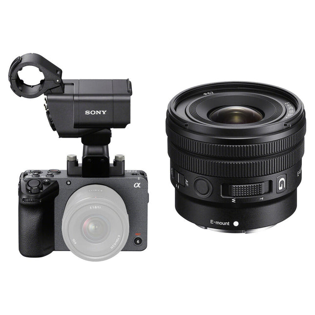 Sony FX30 Cámara de Cine Digital 26.1MP UHD 4K 120p Kit 10-20mm