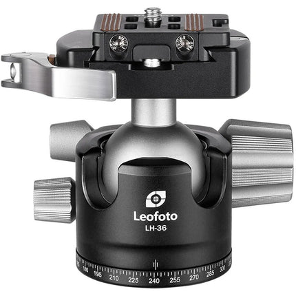 Leofoto LH-36LR Cabezal de Bola 3.3" 39.7 lb con Abrazadera LR-50