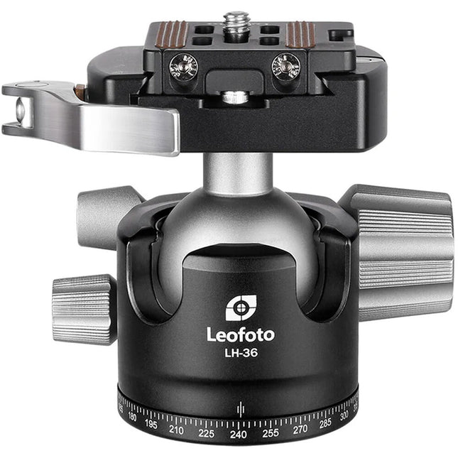 Leofoto LH-36LR Cabezal de Bola 3.3" 39.7 lb con Abrazadera LR-50