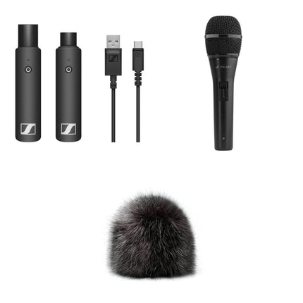 Sennheiser XSW-D XLR Sistema Micrófono Inalámbrico Digital 5 Horas Polsen M-85 Kit Antiviento