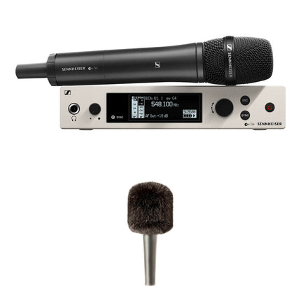 Sennheiser EW 500 G4-935 Micrófono Inalámbrico Handheld 8h Batería Kit Big Windbubble