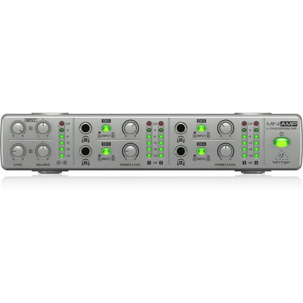 Behringer AMP800 Amplificador de Auriculares Estéreo 4 Canales 8 Salidas LED