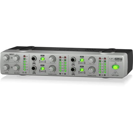 Behringer AMP800 Amplificador de Auriculares Estéreo 4 Canales 8 Salidas LED