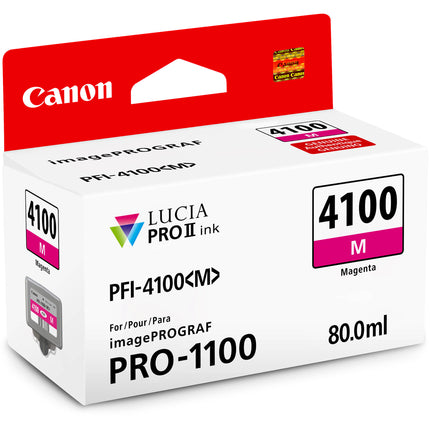Canon PFI-4100 Tanque de Tinta Pigmentada Magenta 80mL para imagePROGRAF PRO-1100