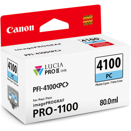 Canon PFI-4100 Depósito de Tinta Pigmentada Fotos 80mL para imagePROGRAF PRO-1100