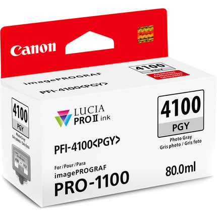 Canon PFI-4100 Tinta Pigmento Gris para foto 80mL para imagePROGRAF PRO-1100