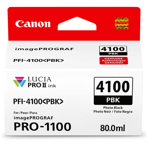 Canon PFI-4100 Tinta Negra Fotográfica para imagePROGRAF PRO-1100 80mL