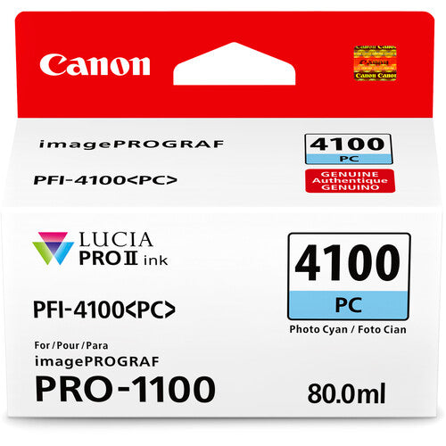 Canon PFI-4100 Depósito de Tinta Pigmentada Fotos 80mL para imagePROGRAF PRO-1100