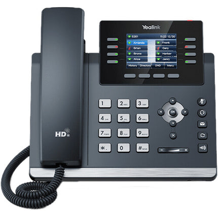 Yealink SIP-T44W Teléfono IP de Escritorio con Wi-Fi Pantalla 2.8 Pulgadas y 12 Cuentas SIP
