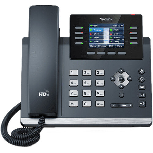 Yealink SIP-T44W Teléfono IP de Escritorio con Wi-Fi Pantalla 2.8 Pulgadas y 12 Cuentas SIP